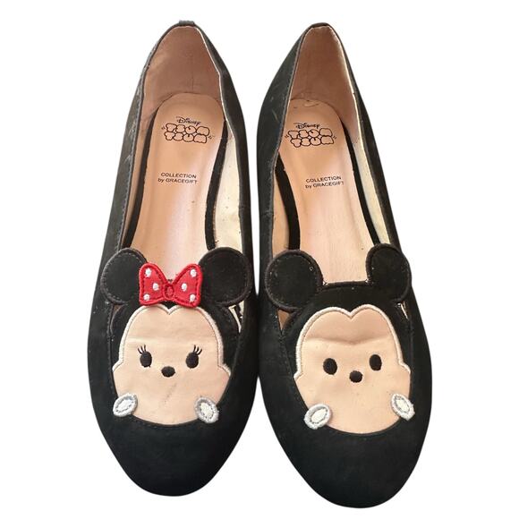 Disney Tsum Tsum Minnie & Mickey Flats - Gracegift Collection Size 255 (US 8) - Picture 1 of 7